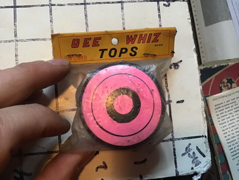 Vintage Original: Sealed Gee Whiz Tops But Its A Yo-yo Holes In Bag