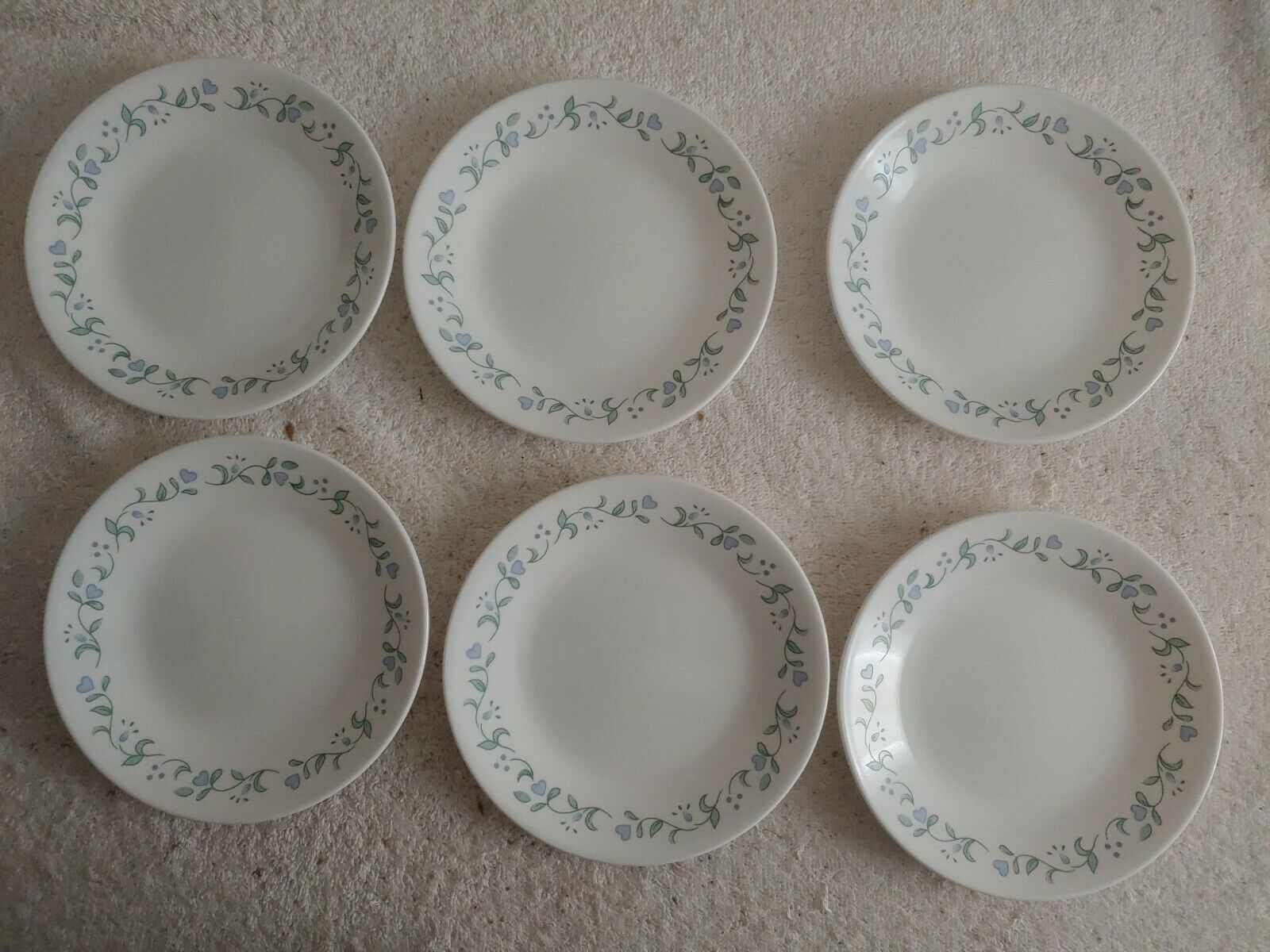 Corning Corelle Country Cottage Lot Of 6 Bread And Butter Plates " New" 6 3/4"