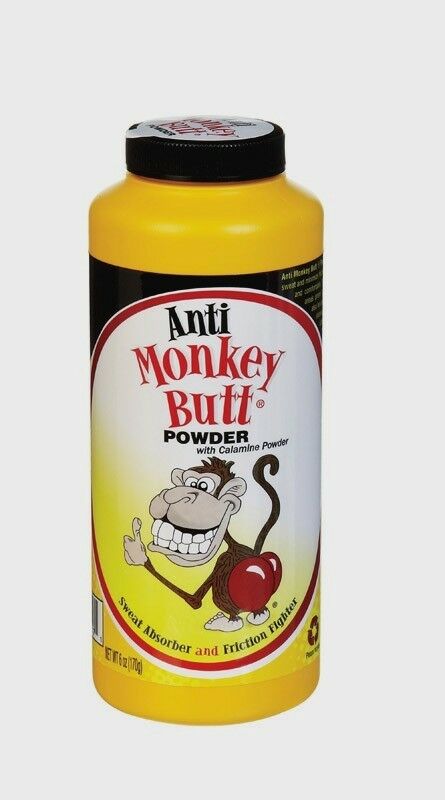 6oz Anti Monkey Butt Anti Friction Pain Itch Calamine Powder Sweat Absorber New!