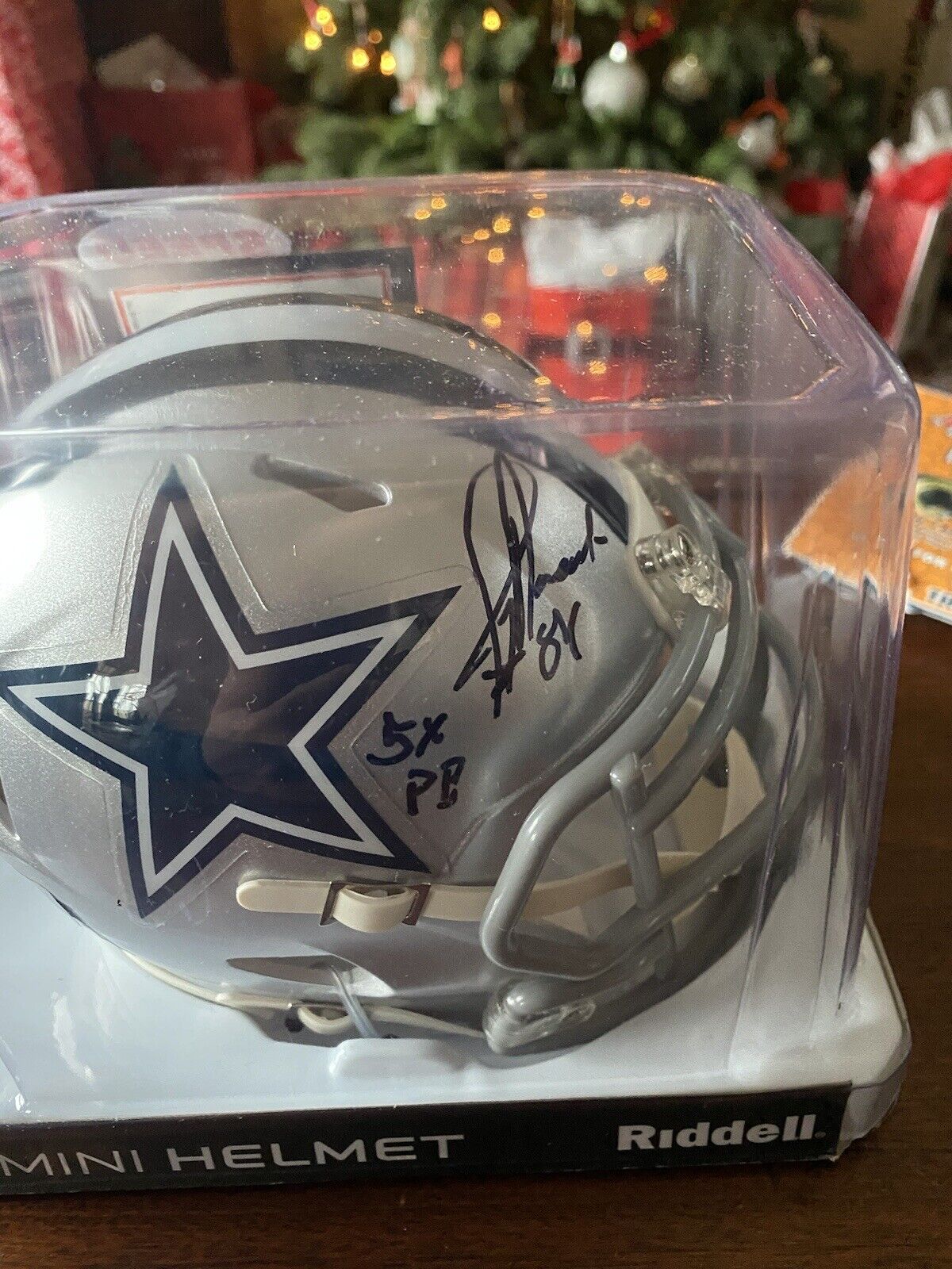 Jay Novacek Signed Autographed Mini Helmet W/ Inscription Cowboys Tristar