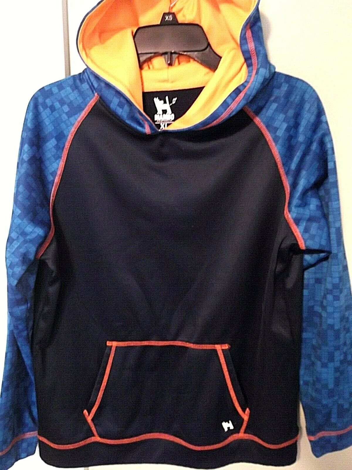 Ln Boy's Mambo Australia Blue & Orange Hoodie Size Xl(18-20)