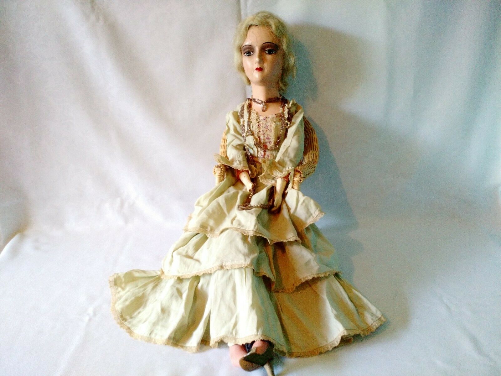 Antique Keeneye Bed Doll – 30” – 1920’s – All Original